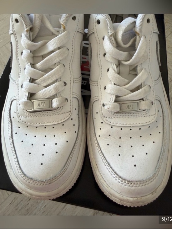 Nike Other - Nike White Boys AF1 Leather Sneakers